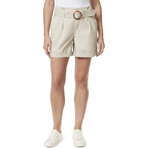 Gloria Vanderbilt Women's Trapunto Self Belt Vacation Shorts, Size 10 New - Picture 1 of 12